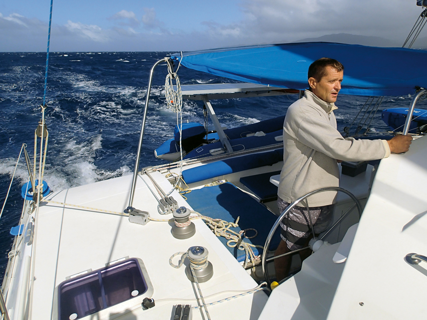 Skipper on the way to Port Villa