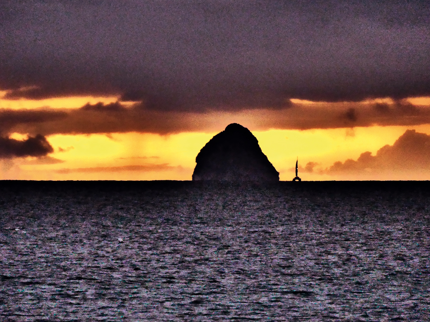 Sunset on le Diamant, Martinique