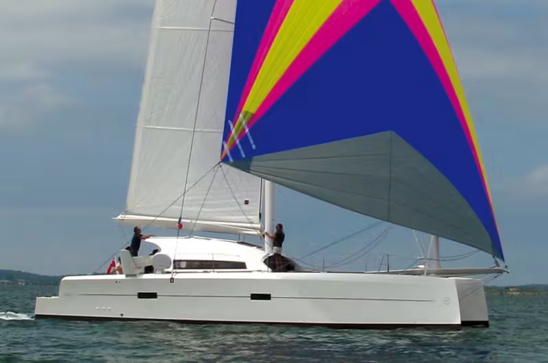 A catamaran which could have been called Revolution