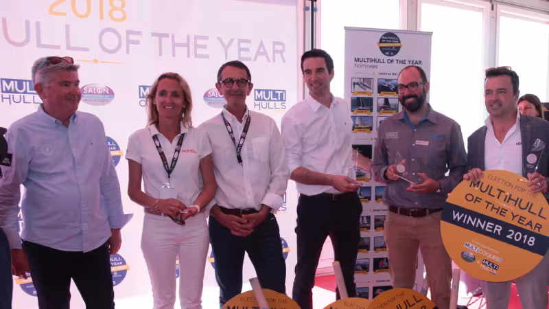 The winners of this first ever Multihull of the Year 2018…