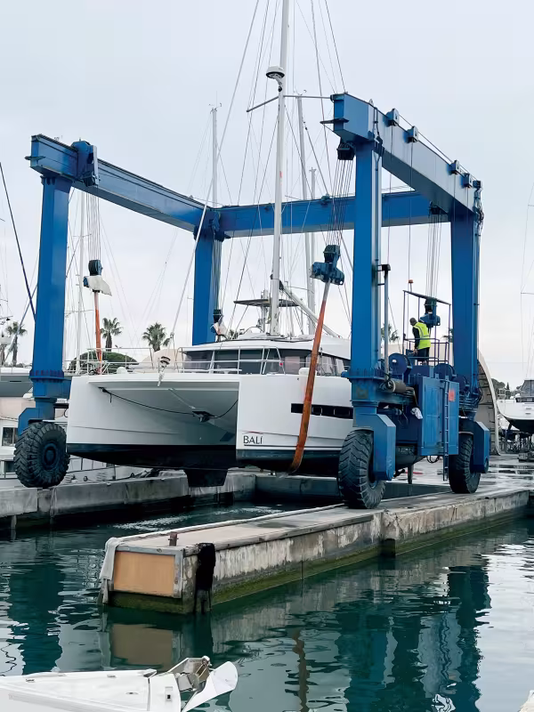 Christian’s Bali 4.0 underwent its refit at Port Pin Rolland.