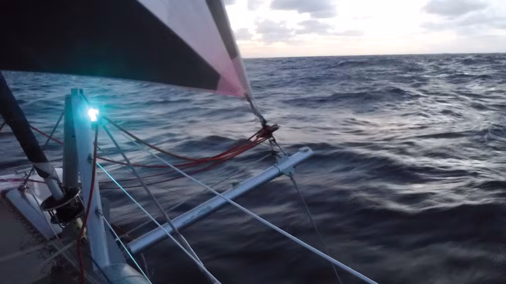 19 days for the Atlantic crossing: it was for moments like this that Greg wanted to set off!