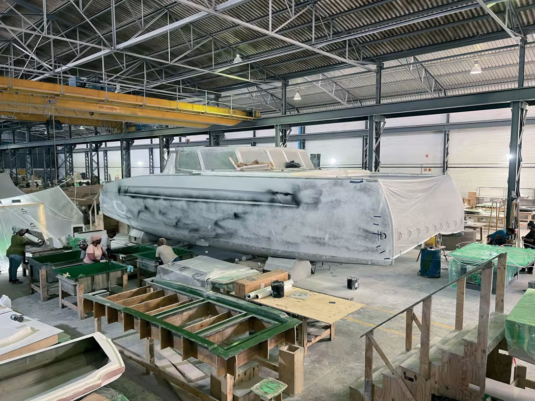 The tooling for smaller parts is located in a second building in Cape Town.
